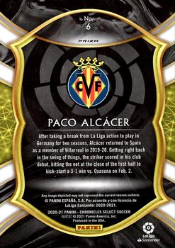 2020-21 Panini Chronicles - Select La Liga Purple Mojo #6 Paco Alcacer Back