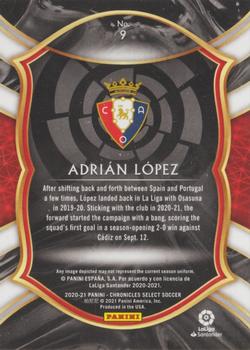 2020-21 Panini Chronicles - Select La Liga Silver #9 Adrian Lopez Back