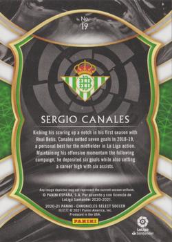 2020-21 Panini Chronicles - Select La Liga Silver #19 Sergio Canales Back