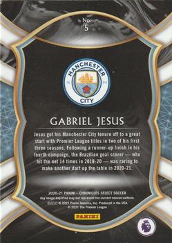 2020-21 Panini Chronicles - Select Premier League #5 Gabriel Jesus Back