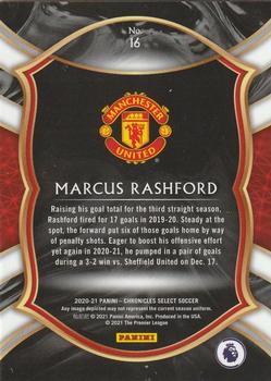 2020-21 Panini Chronicles - Select Premier League #16 Marcus Rashford Back