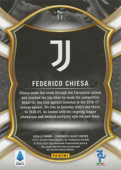 2020-21 Panini Chronicles - Select Serie A #11 Federico Chiesa Back