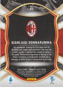 2020-21 Panini Chronicles - Select Serie A #25 Gianluigi Donnarumma Back