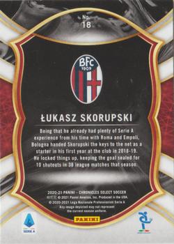 2020-21 Panini Chronicles - Select Serie A Silver #18 Lukasz Skorupski Back