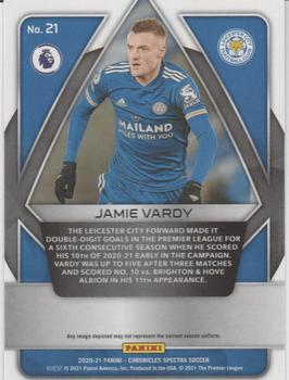 2020-21 Panini Chronicles - Spectra Premier League #21 Jamie Vardy Back