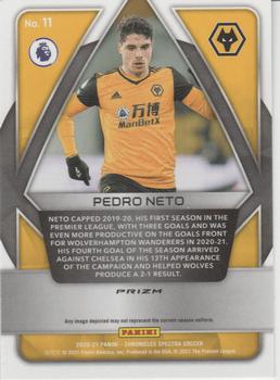 2020-21 Panini Chronicles - Spectra Premier League Purple Mojo #11 Pedro Neto Back