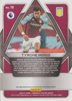 2020-21 Panini Chronicles - Spectra Premier League Silver #19 Tyrone Mings Back