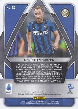 2020-21 Panini Chronicles - Spectra Serie A #15 Christian Eriksen Back