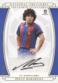 2020-21 Panini Chronicles - National Treasures Treasured Signatures Gold #TS-DM Diego Maradona Front