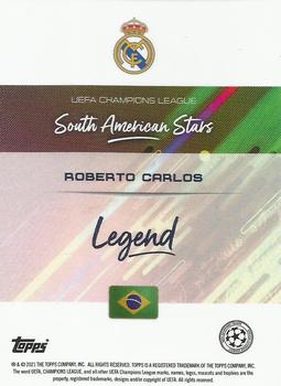 2021 Topps O Jogo Bonito Roberto Firmino - South American Stars #NNO Roberto Carlos Back