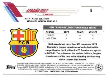 2020-21 Topps Chrome UEFA Champions League - Speckle #8 Sergiño Dest Back