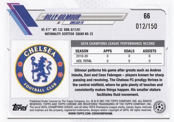 2020-21 Topps Chrome UEFA Champions League - Blue #66 Billy Gilmour Back