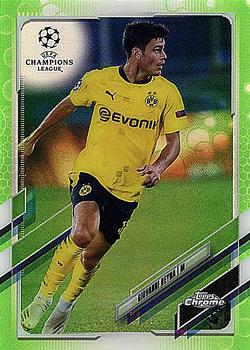 2020-21 Topps Chrome UEFA Champions League - Neon Green Bubbles #53 Giovanni Reyna Front