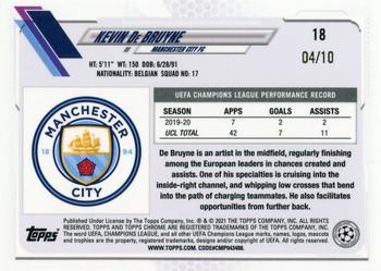 2020-21 Topps Chrome UEFA Champions League - Red #18 Kevin De Bruyne Back