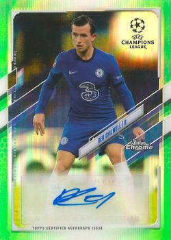 2020-21 Topps Chrome UEFA Champions League - Chrome Autographs Neon Green #CA-BCH Ben Chilwell Front