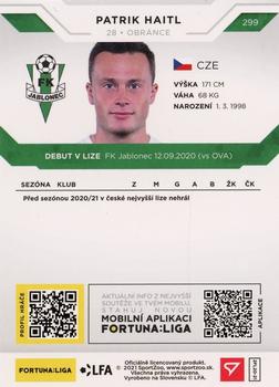 2020-21 SportZoo Fortuna:Liga 2. Serie #299 Patrik Haitl Back