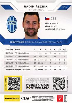 2020-21 SportZoo Fortuna:Liga 2. Serie #309 Radim Reznik Back