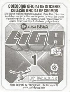 2015-16 Panini LaLiga BBVA Stickers (Brazil) #1 Escudo Back