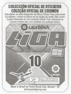 2015-16 Panini LaLiga BBVA Stickers (Brazil) #10 Oliver Torres Back