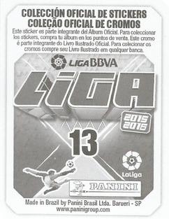 2015-16 Panini LaLiga BBVA Stickers (Brazil) #13 Moyá Back
