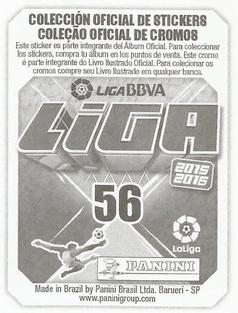 2015-16 Panini LaLiga BBVA Stickers (Brazil) #56 Munir Back
