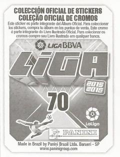 2015-16 Panini LaLiga BBVA Stickers (Brazil) #70 Andres Iniesta Back