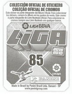 2015-16 Panini LaLiga BBVA Stickers (Brazil) #85 Karim Benzema Back