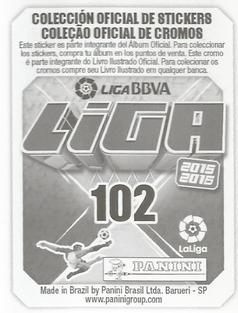 2015-16 Panini LaLiga BBVA Stickers (Brazil) #102 Bale / Benzema / Cristiano Ronaldo Back