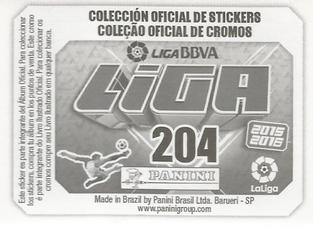 2015-16 Panini LaLiga BBVA Stickers (Brazil) #204 Escudo / Rubén Back