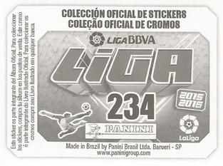 2015-16 Panini LaLiga BBVA Stickers (Brazil) #234 Escudo / Aréola Back