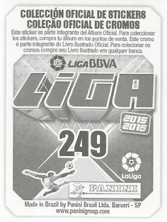 2015-16 Panini LaLiga BBVA Stickers (Brazil) #249 Diego Reyes Back