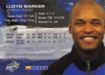 2006 Uniprix Montreal Impact #7 Lloyd Barker Back