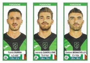 2019-20 Panini Calciatori Stickers #709 Patrick Ciurria / Leonardo Candellone / Gaetano Monachello Front