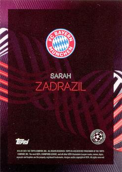 2021 Topps Knockout UEFA Women's Champions League #NNO Sarah Zadrazil Back