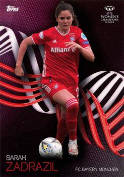 2021 Topps Knockout UEFA Women's Champions League #NNO Sarah Zadrazil Front