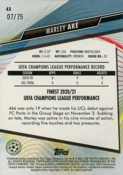 2020-21 Finest UEFA Champions League - Aqua Refractor #43 Marley Aké Back