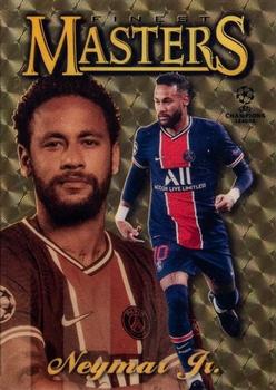 2020-21 Finest UEFA Champions League - 1997 Topps Finest Masters SuperFractor #97F-N Neymar Jr. Front