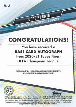 2020-21 Finest UEFA Champions League - Autographs #FA-LP Lucas Perrin Back