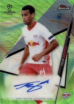 2020-21 Finest UEFA Champions League - Autographs Neon Green Wave Refractor #FA-TAD Tyler Adams Front