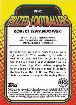 2020-21 Finest UEFA Champions League - Prized Footballers #PF-RL Robert Lewandowski Back