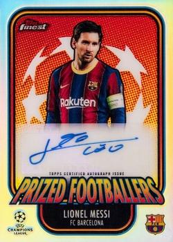 2020-21 Finest UEFA Champions League - Prized Footballers Autographs #PF-LM Lionel Messi Front
