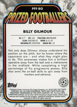 2020-21 Finest UEFA Champions League - Prized Footballers Fusion Yellow/Red #PFF-BG Billy Gilmour Back