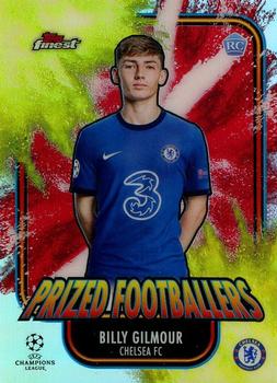 2020-21 Finest UEFA Champions League - Prized Footballers Fusion Yellow/Red #PFF-BG Billy Gilmour Front