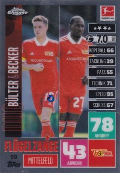 2020-21 Topps Chrome Match Attax Bundesliga #99 Bülter / Becker Front