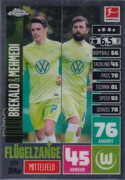 2020-21 Topps Chrome Match Attax Bundesliga #114 Brekalo / Mehmedi Front