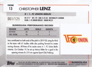 2020-21 Topps Chrome Sapphire Edition Bundesliga - Orange #13 Christopher Lenz Back
