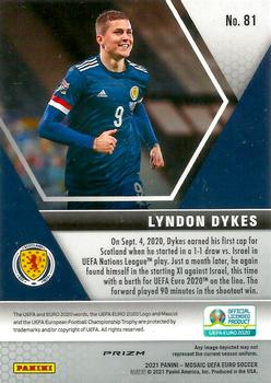2021 Panini Mosaic UEFA EURO 2020 - Blue Pulsar #81 Lyndon Dykes Back