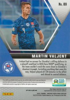 2021 Panini Mosaic UEFA EURO 2020 - Blue Pulsar #89 Martin Valjent Back