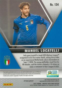2021 Panini Mosaic UEFA EURO 2020 - Blue Pulsar #134 Manuel Locatelli Back