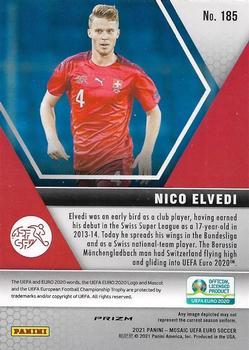 2021 Panini Mosaic UEFA EURO 2020 - Blue Pulsar #185 Nico Elvedi Back